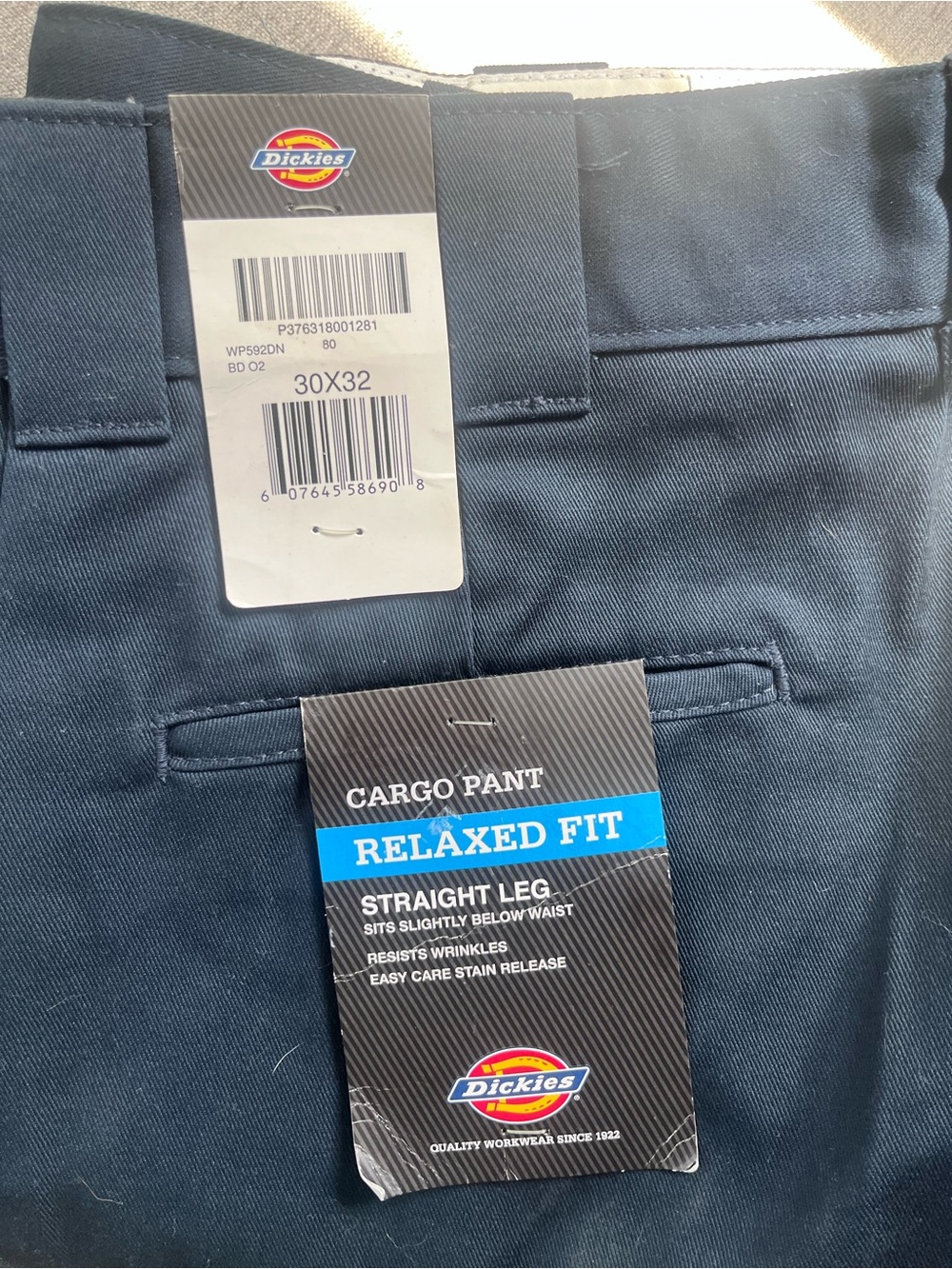 Dickies Men's Relaxed Fit Cargo Pant - Navy Blue